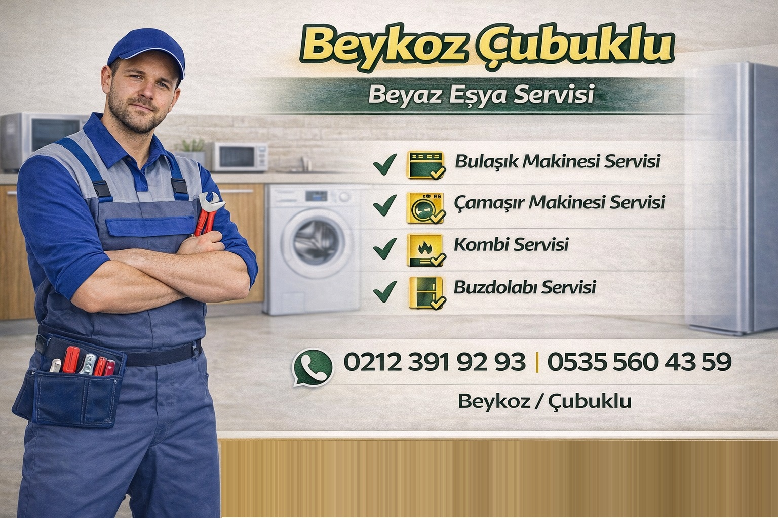 Beykoz Çubuklu Beyaz Eşya Servisi