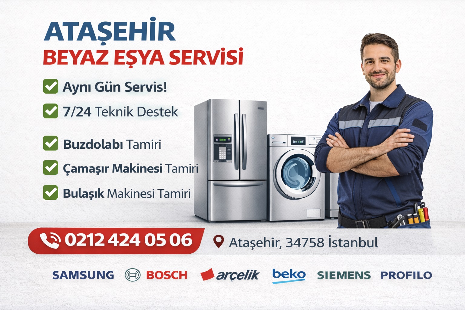 Ataşehir Beyaz Eşya Servisi