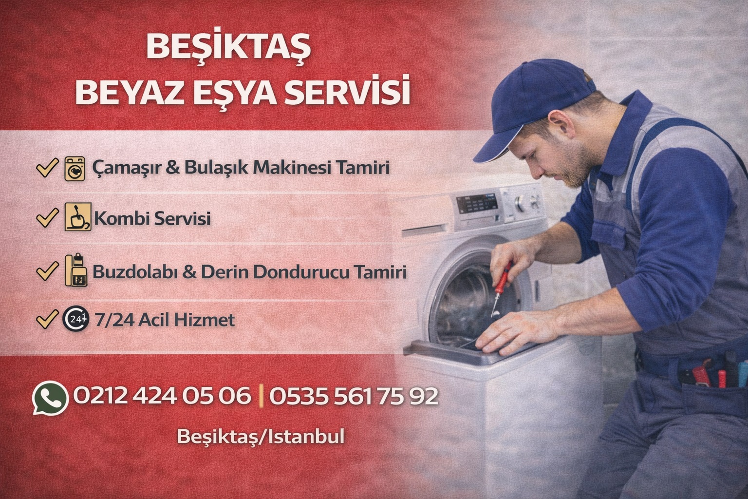 Beşiktaş Beyaz Eşya Servisi