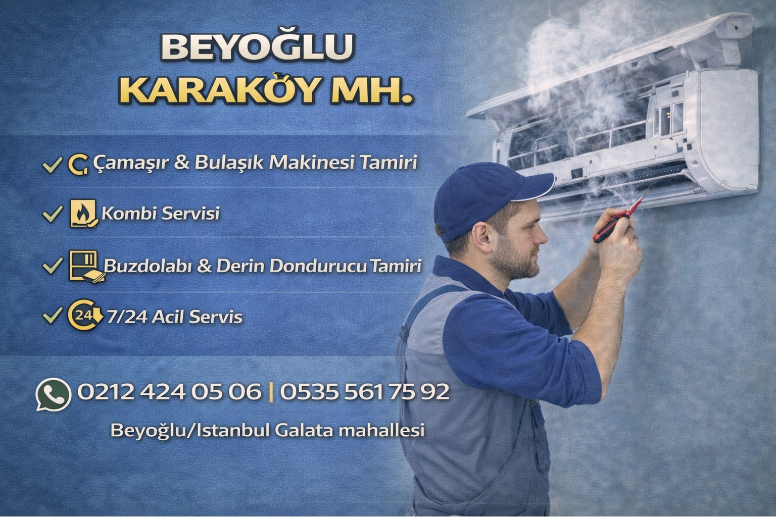 Beyoğlu Karaköy Mh. Beyaz Eşya Servisi