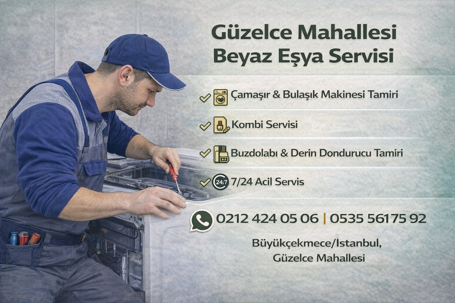 Büyükçekmece Güzelce Beyaz Eşya Servisi