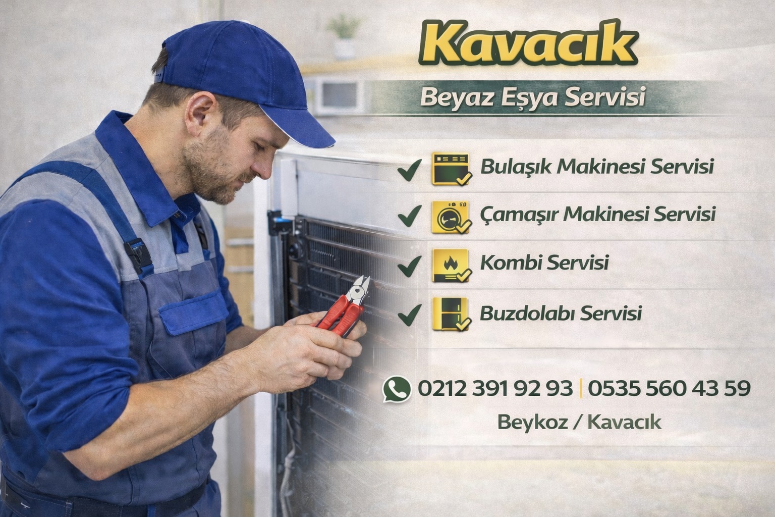 Beykoz Kavacık Beyaz Eşya Servisi