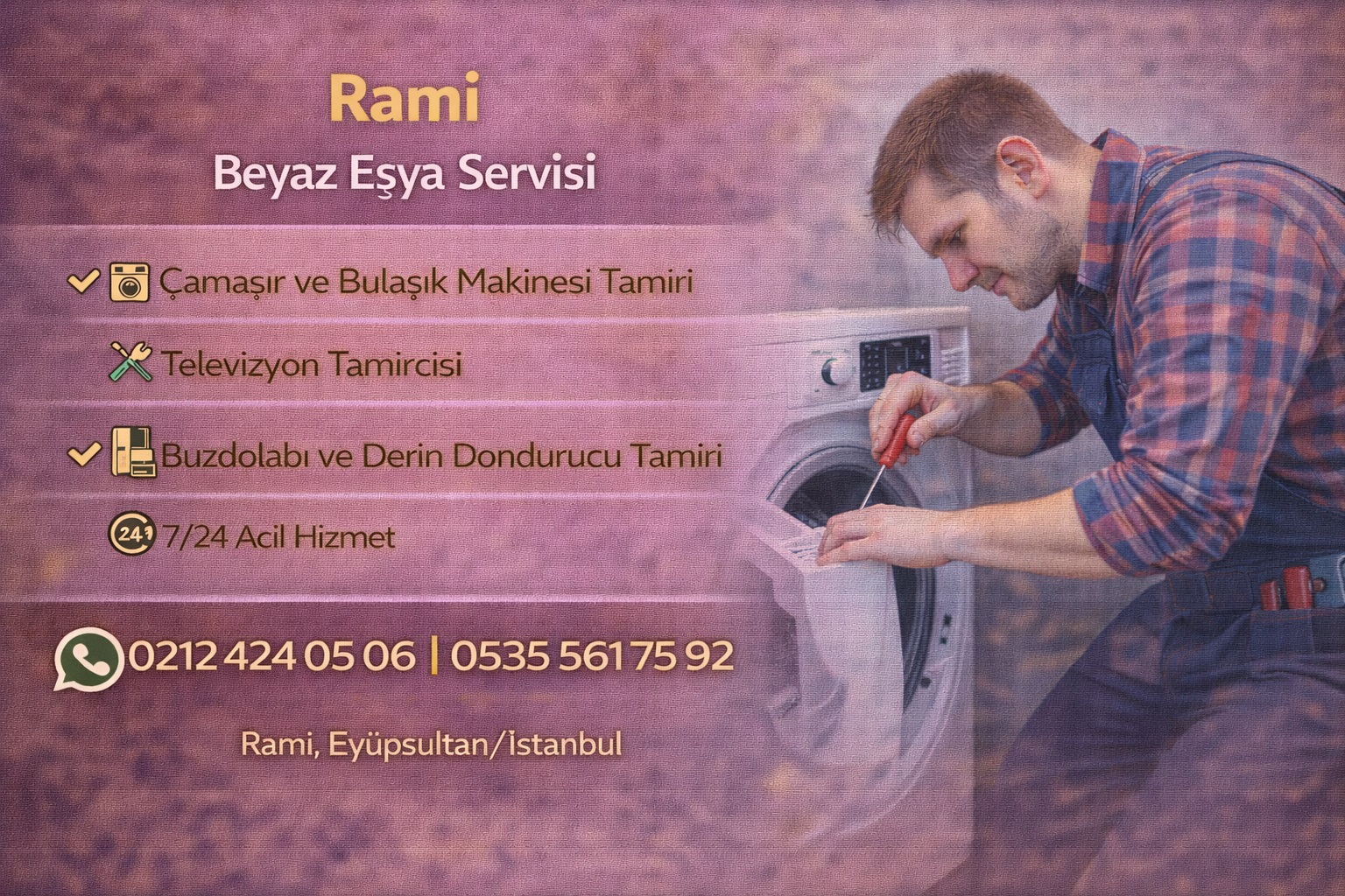 Eyüpsultan Rami Beyaz Eşya Servisi