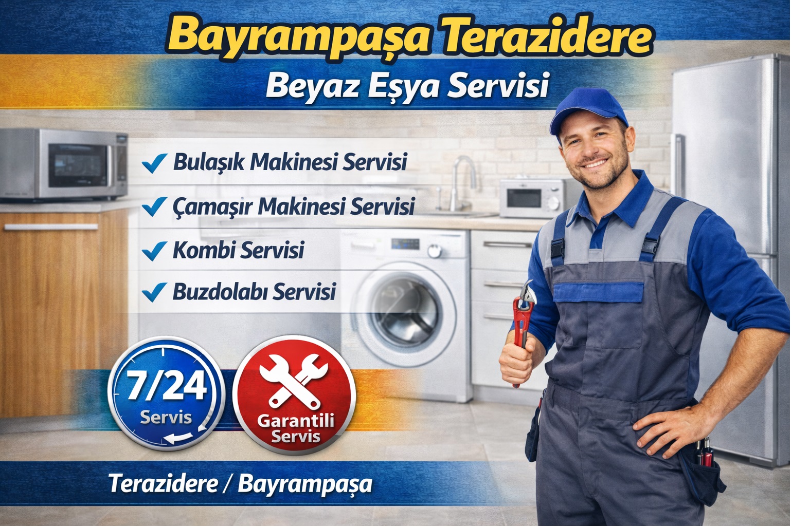 Bayrampaşa Terazidere Beyaz Eşya Servisi