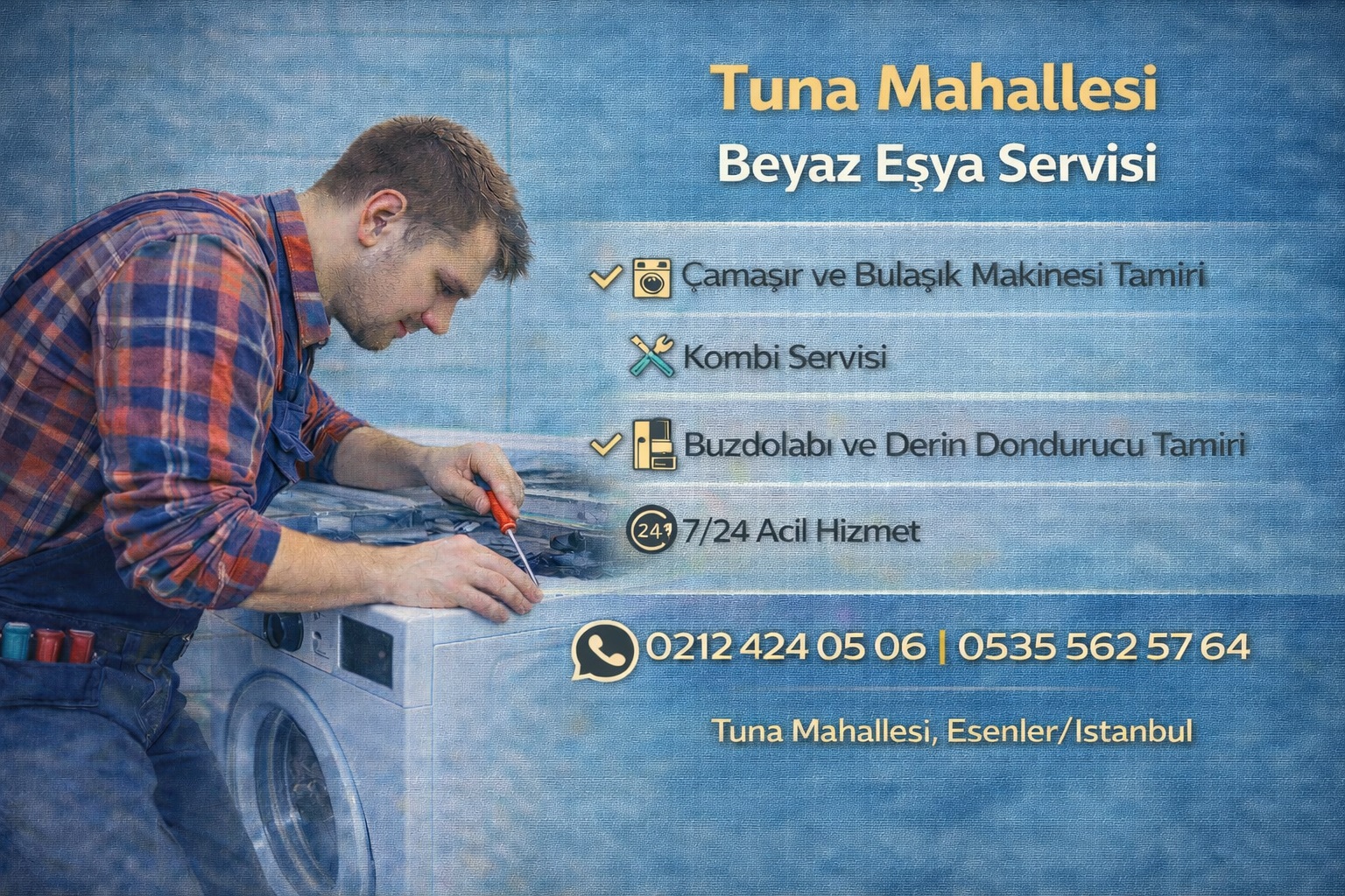 Esenler Tuna Mahallesi Beyaz Eşya Servisi