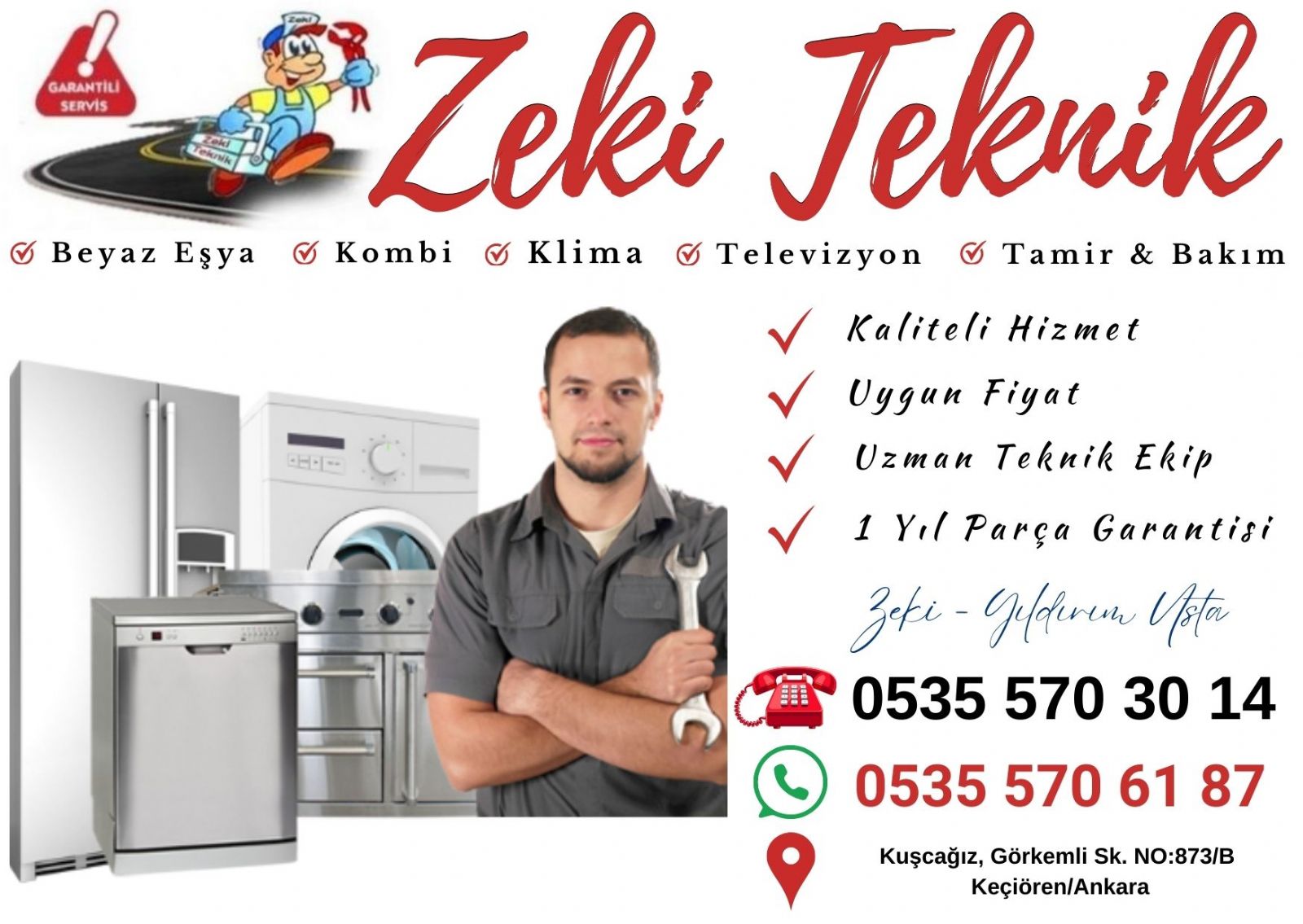 Kuşcağız Beyaz Eşya Servisi